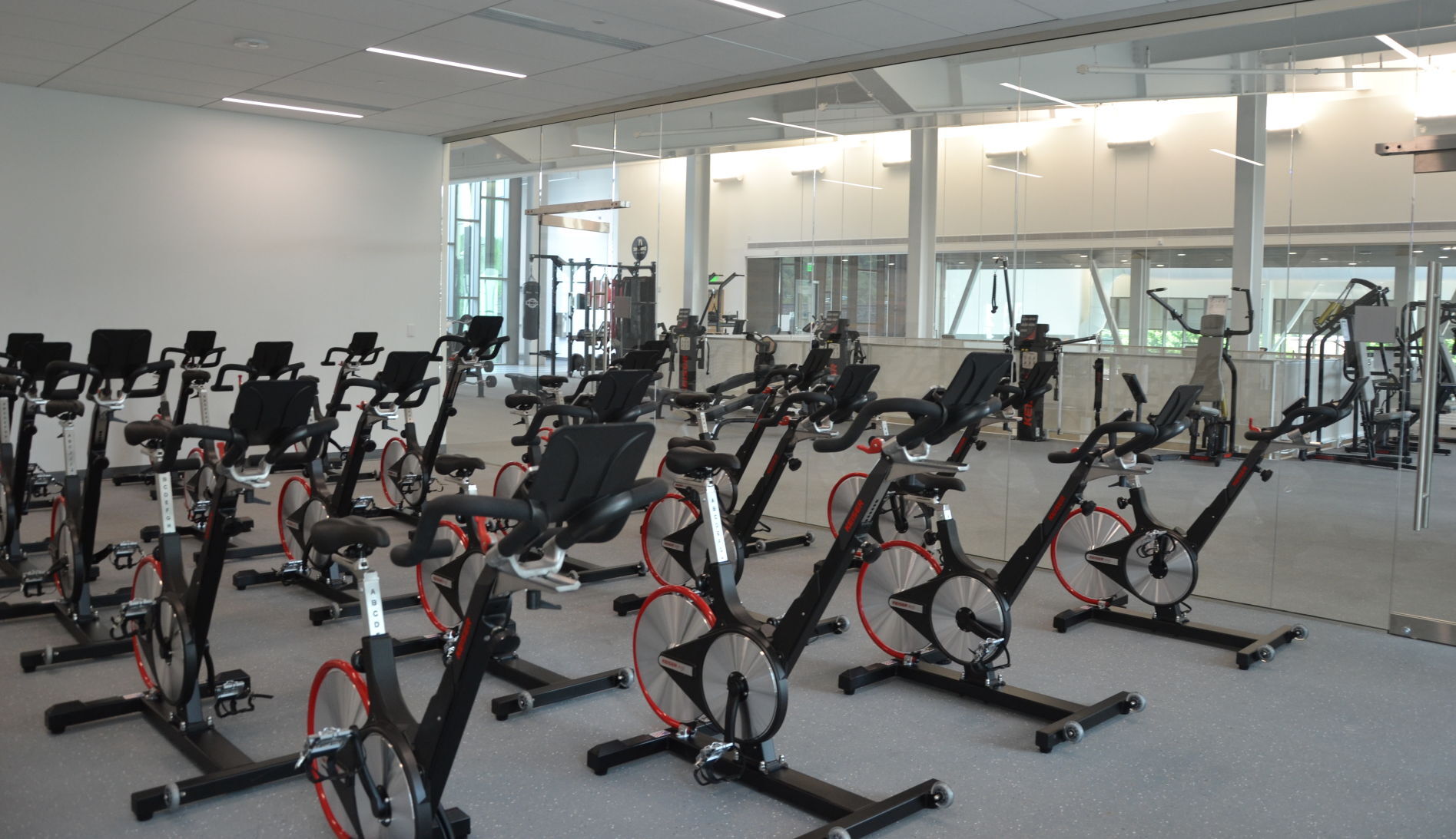 Fitness bike room
